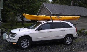 kayak with car