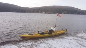winter kayaking 