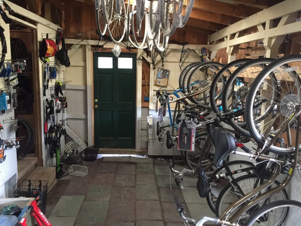 Inside Johnson and Sons Bikeworks