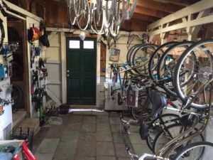 Inside Johnson and Sons Bikeworks 